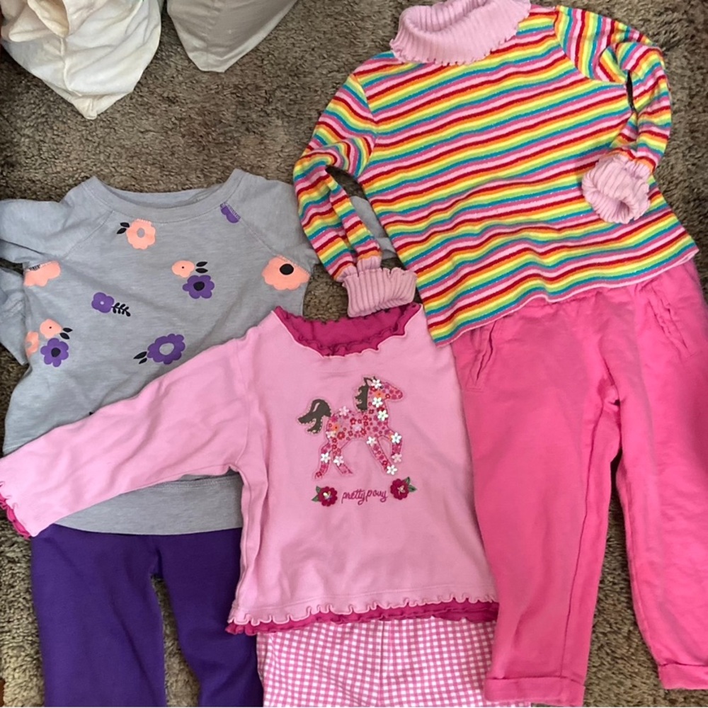 Toddler Girls Clothes Lot-18-24 months-Long Sleeves and Pants/Leggings